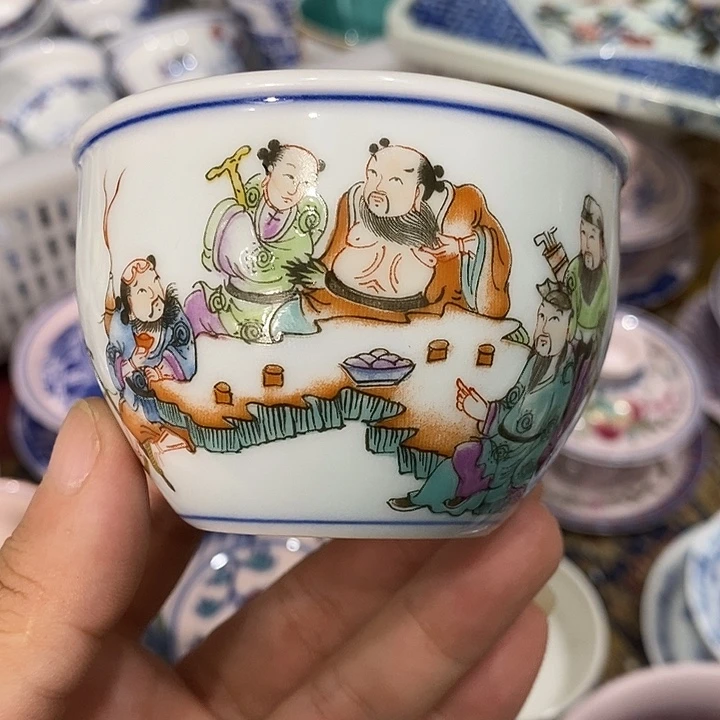摆件陶景德镇陶瓷主人杯2333