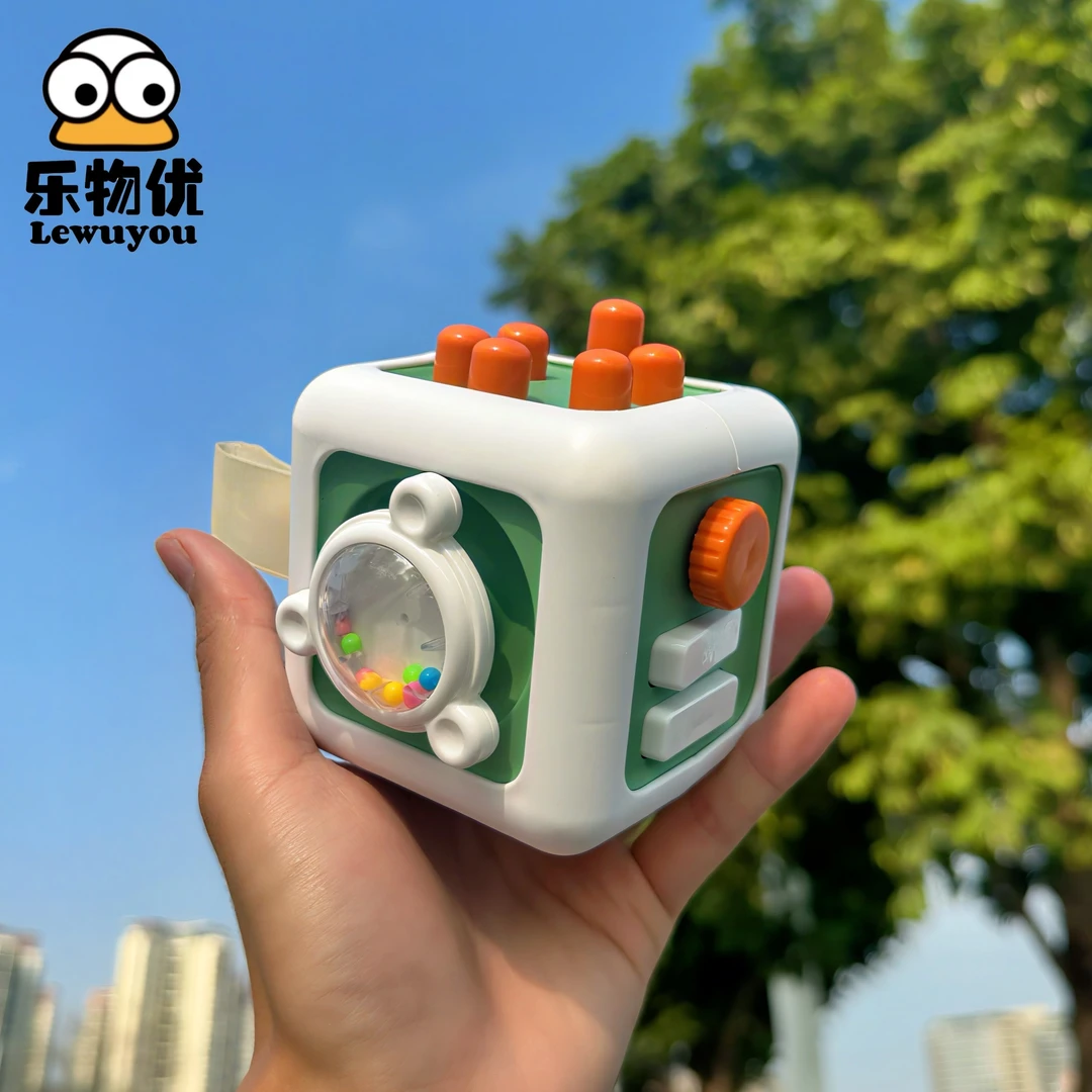 蒙氏早教魔方动动乐宝宝益智力训练六面体忙碌盒婴儿仿真开关玩具