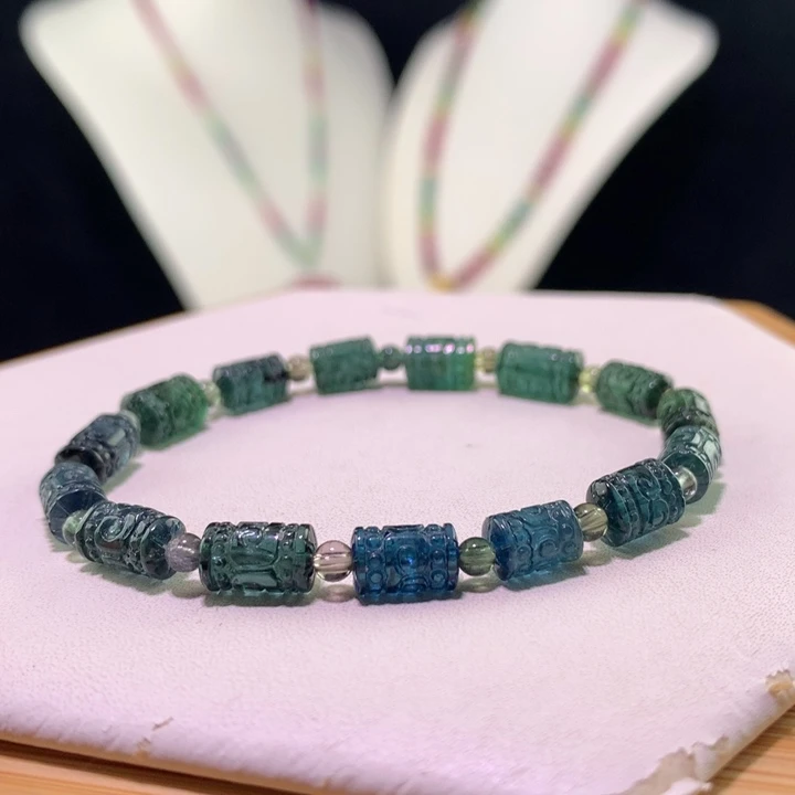 双色碧玺手链未镶嵌