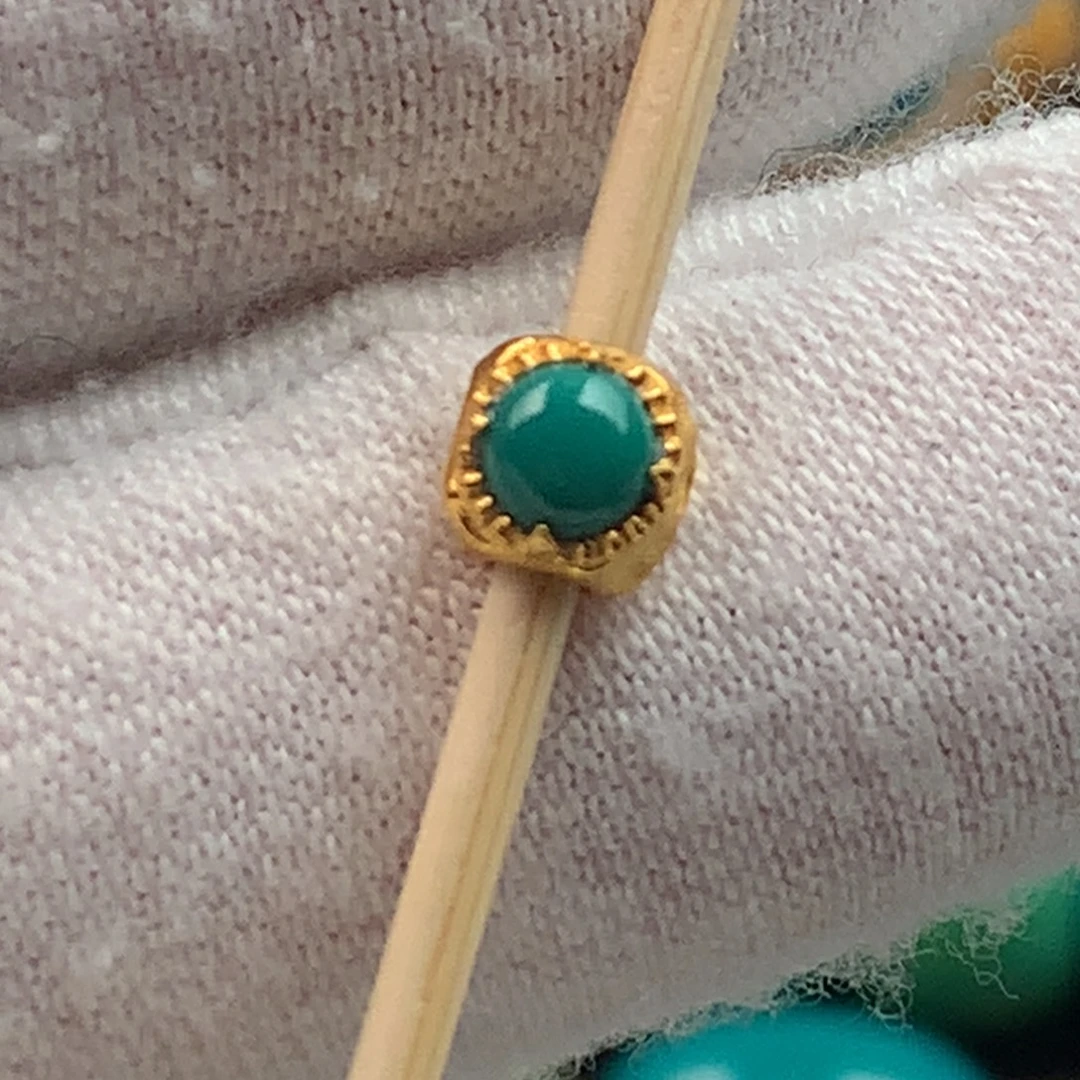 绿松石18K金镶嵌绿松石