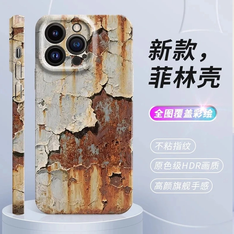 BANCA升级版锈迹斑斑适用苹果16/15菲林手机壳华为vivo小米14oppo