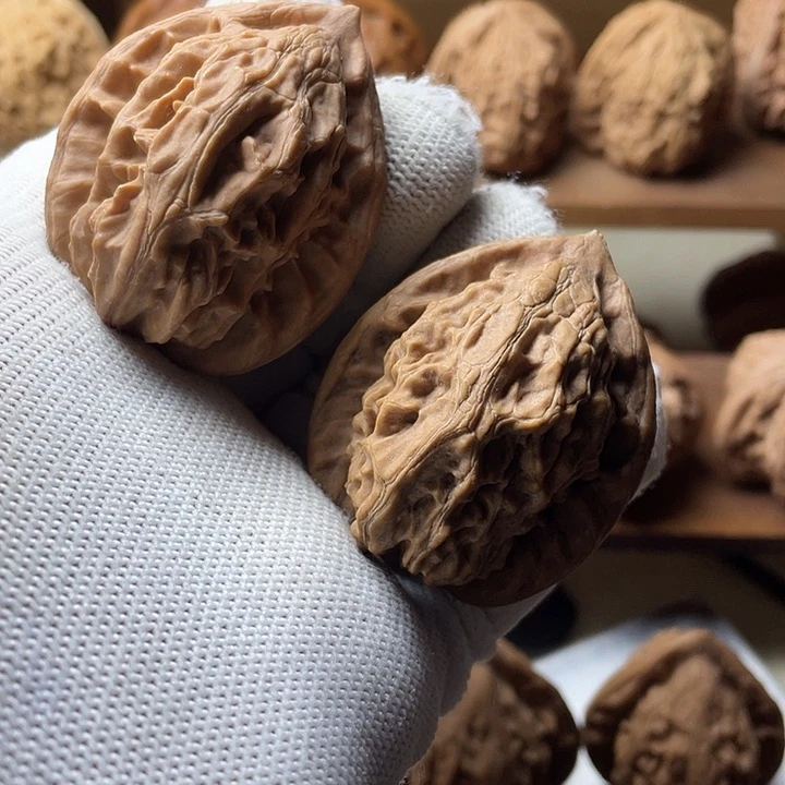 吊坠文玩核桃大红袍狮子头40