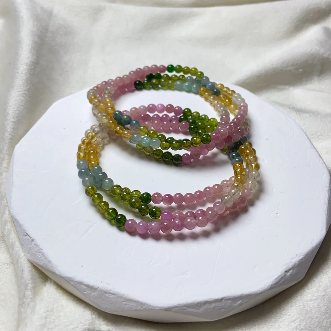 【星浩好物】碧玺多圈手串QT23K42【多样性发一件】3mm+