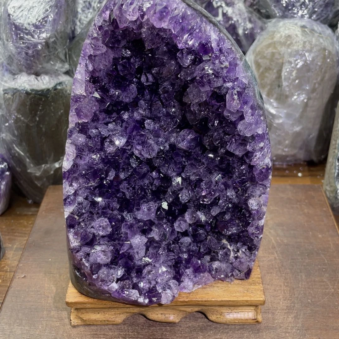 紫晶摆件未镶嵌紫晶
