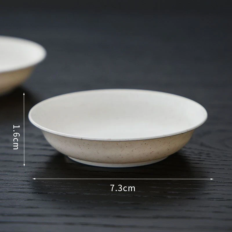 一次性加厚稻壳家用调料酱料酱油烧烤户外小号醋碟商用批发小碟子
