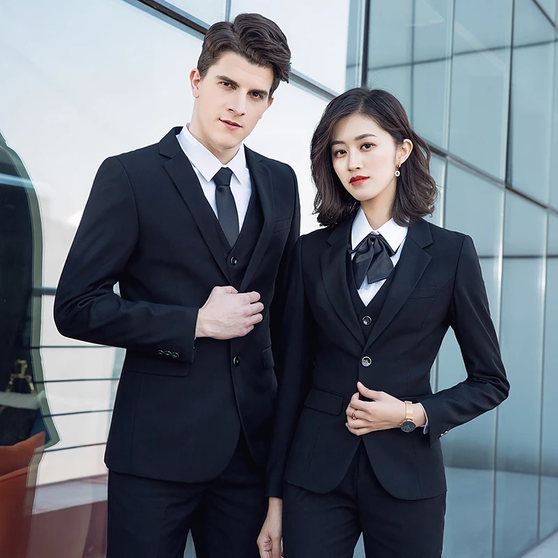 高端西服套装女大学生面试正装售楼部经理职业装西装女4S店工作服