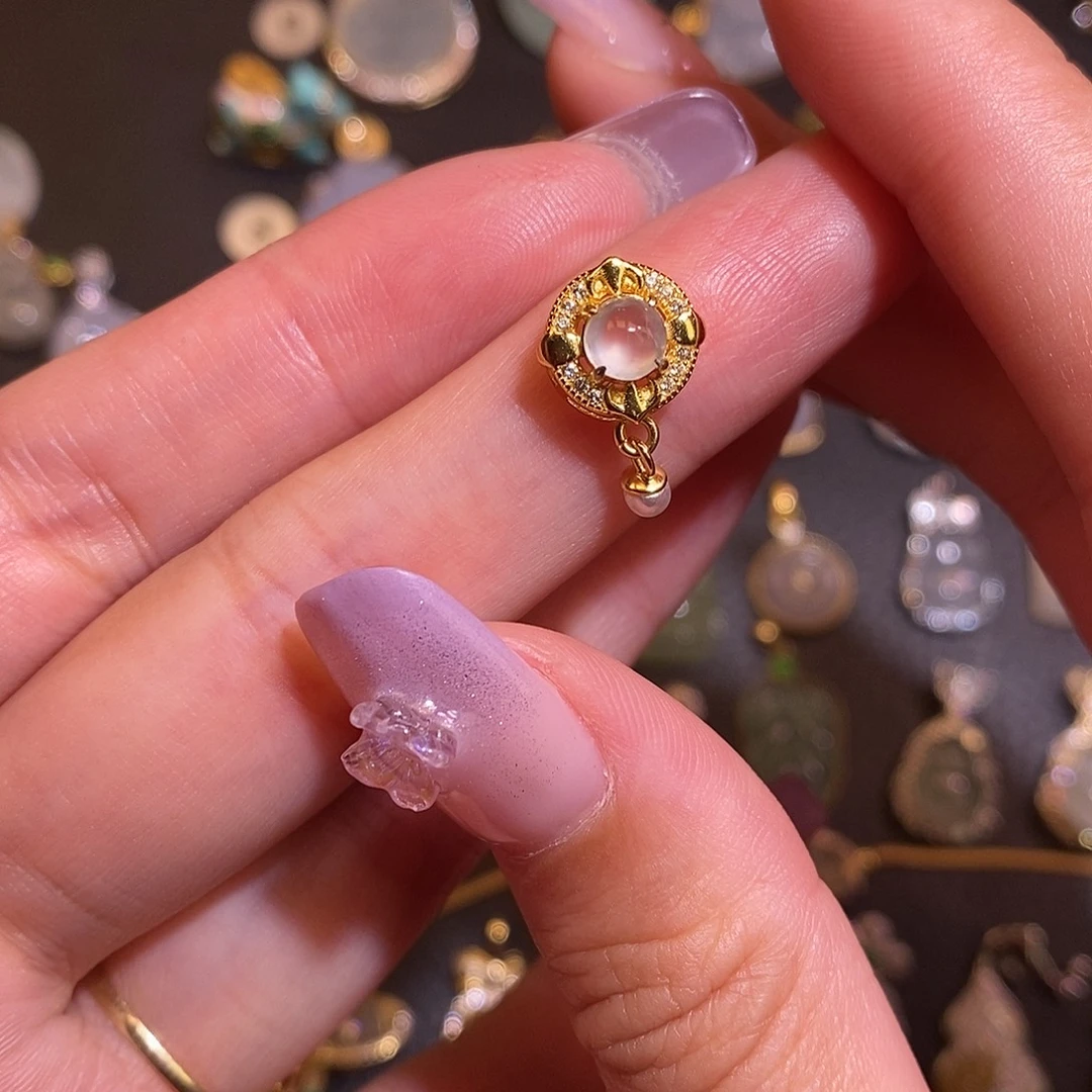 翡翠银S925镶嵌颈饰