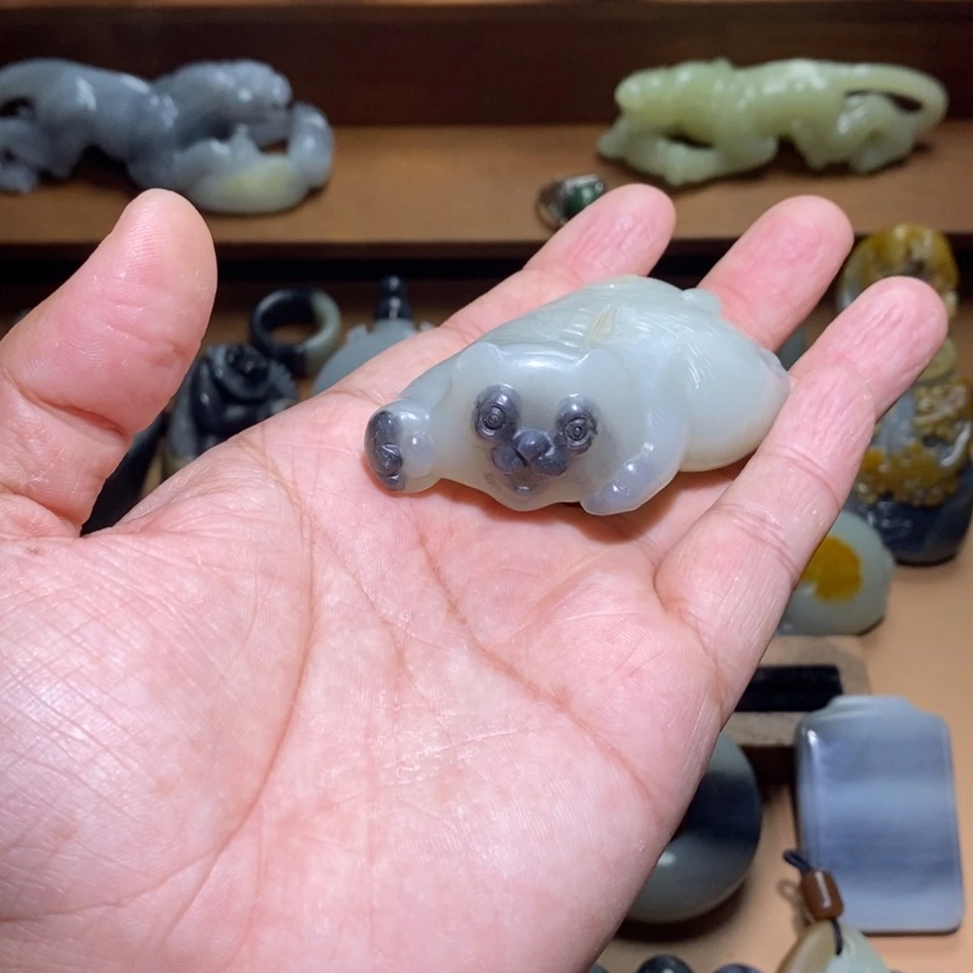 未镶嵌和田玉摆件大*、