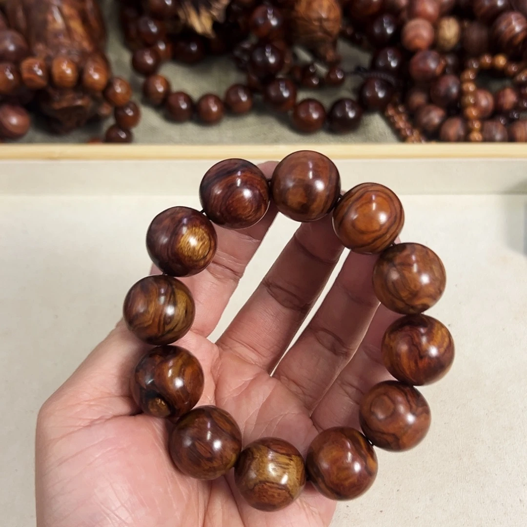 手串/手链黄花梨/降香黄檀20mm正心微瑕介意不拍
