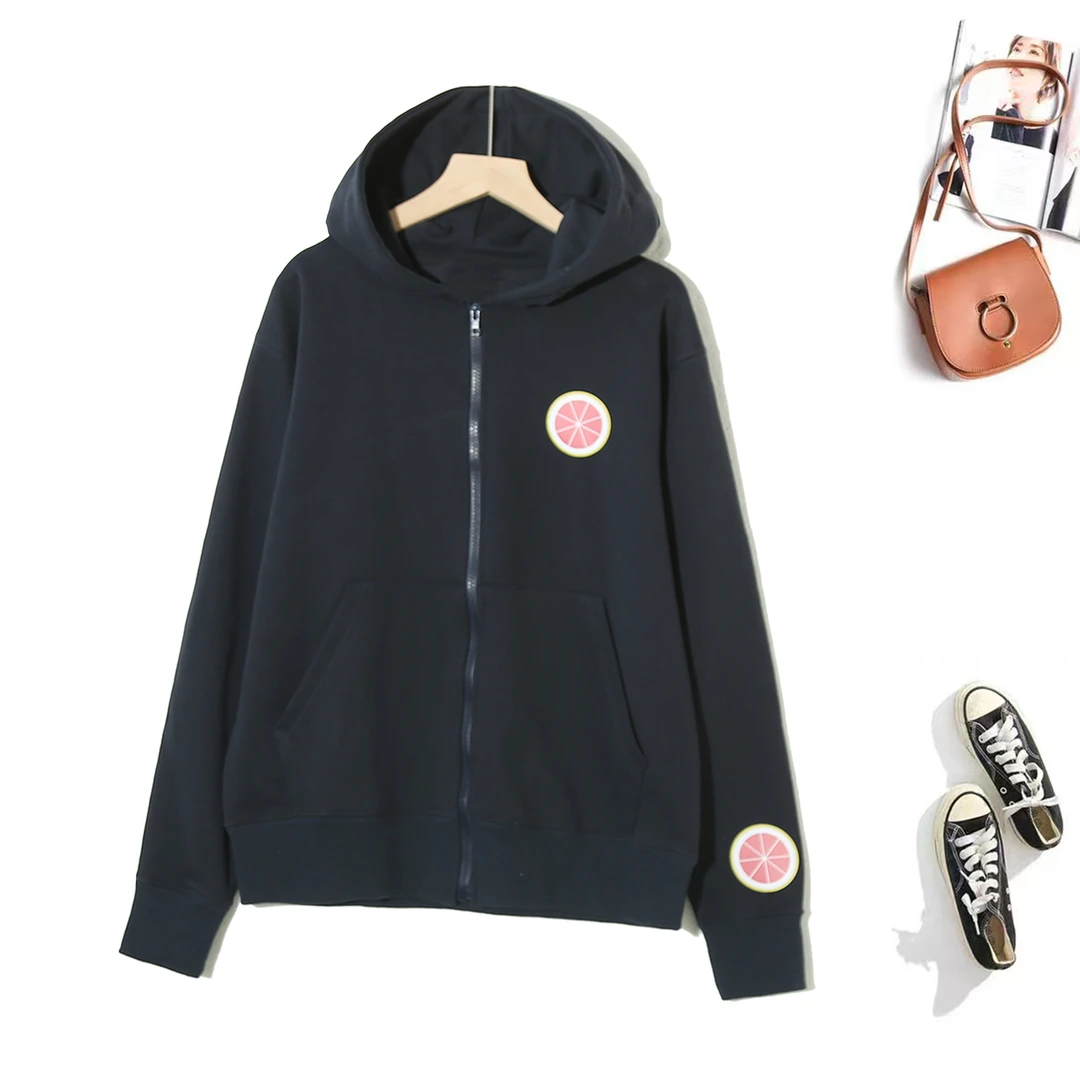 Q新款春秋纯色学院风拉链潮流百搭休闲男女同款宽松外套P-2G278