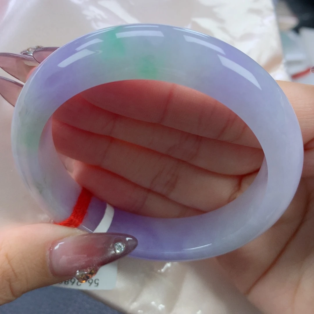 翡翠手镯未镶嵌56正圈