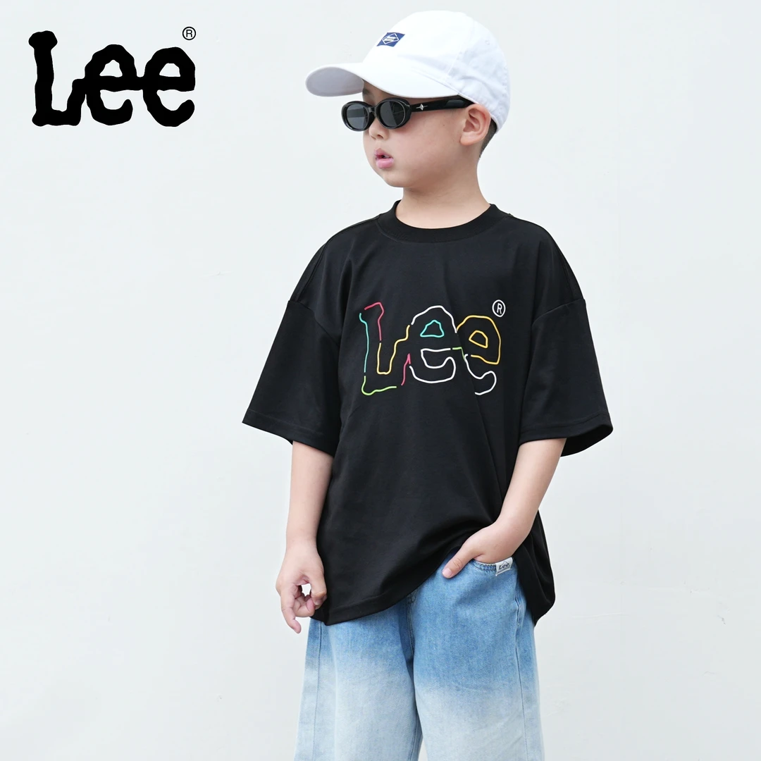 Lee夏季儿童半袖宽松休闲潮流大印花圆领短袖LK5X5HUT0942