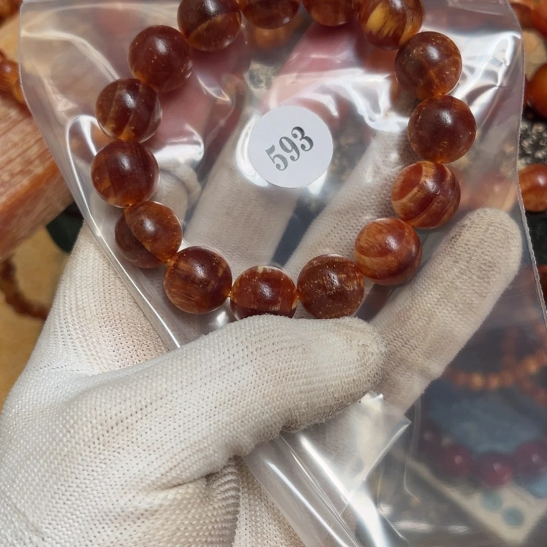 H***青松木（琥珀木）手串/手链593树根