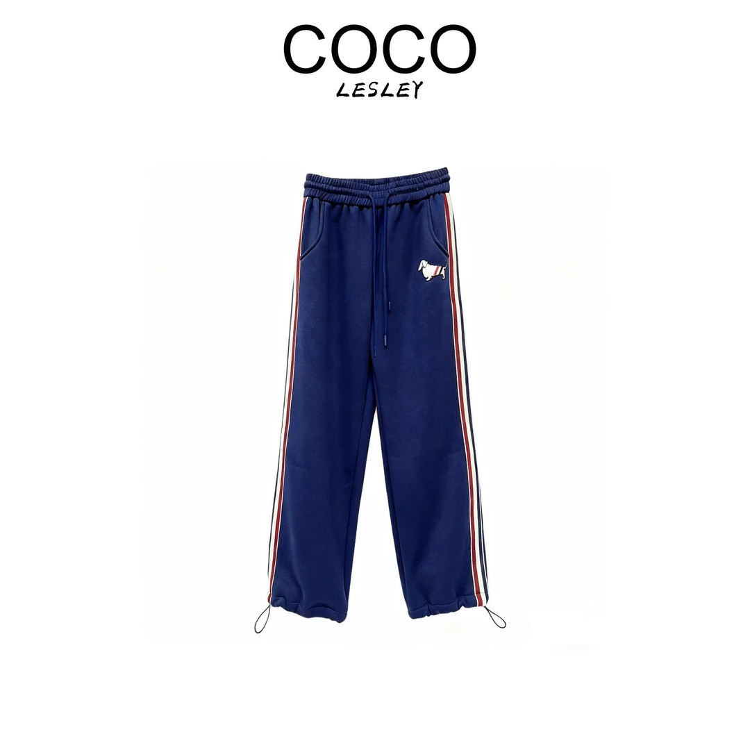 【COCO LESLEY】KZ25558加绒加厚可直筒可束脚长裤