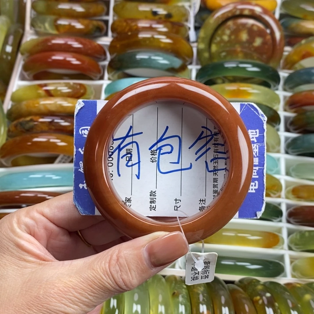 未镶嵌蛇纹石玉手镯54