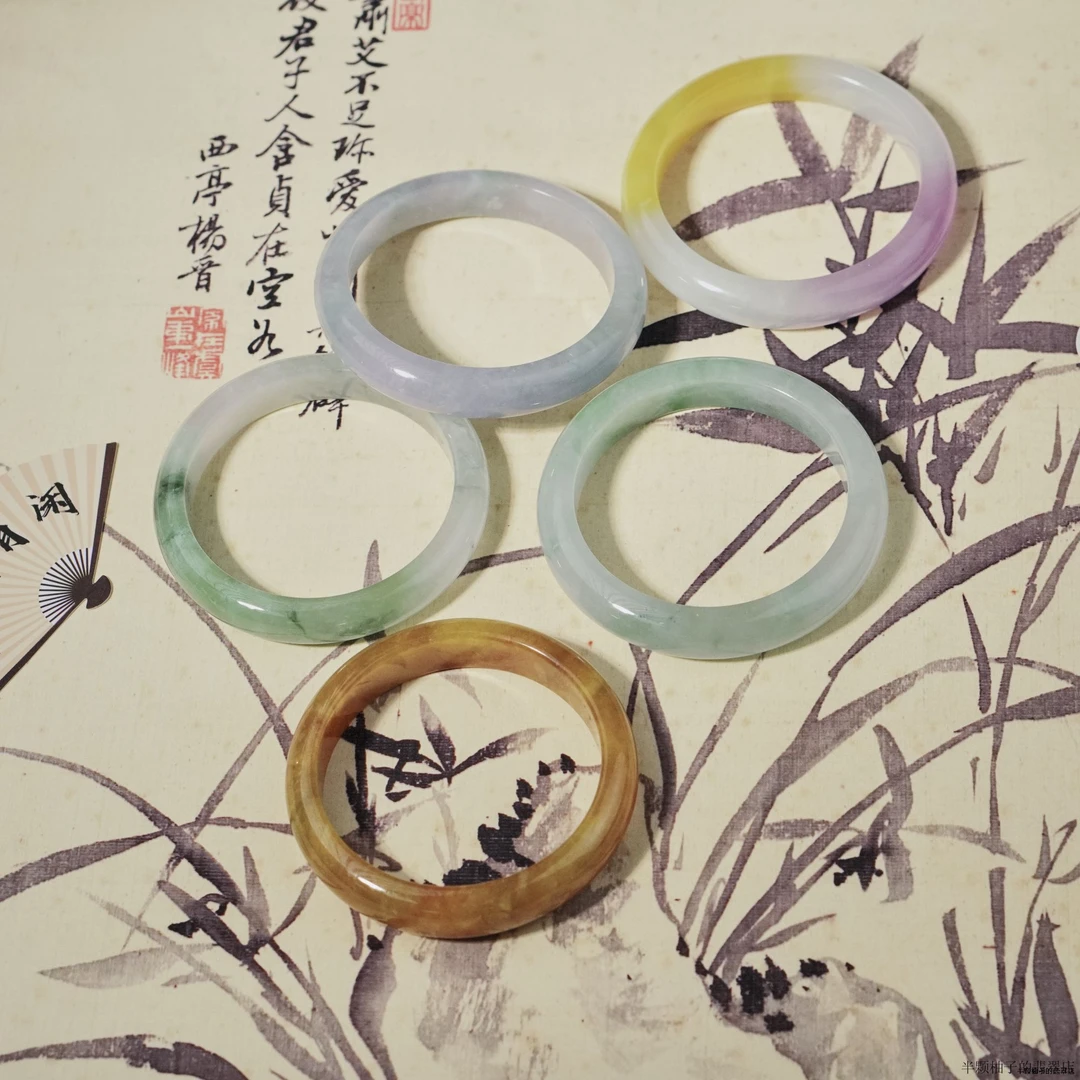 M5592-美人镯缅甸翡翠手镯