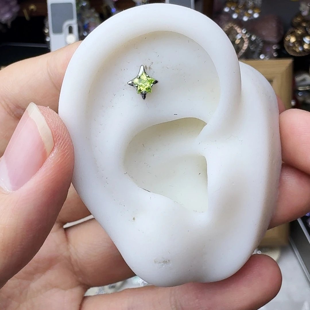 锆石合金合金苹果绿四芒星