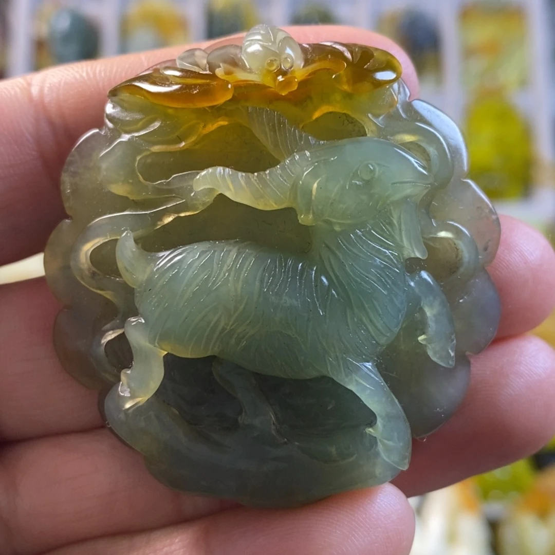 合金蛇纹石玉颈饰