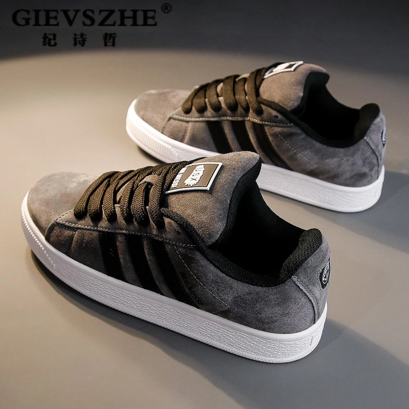 纪诗哲休闲板鞋面包鞋男2025爆款经典低帮舒适复古百搭休闲情侣鞋