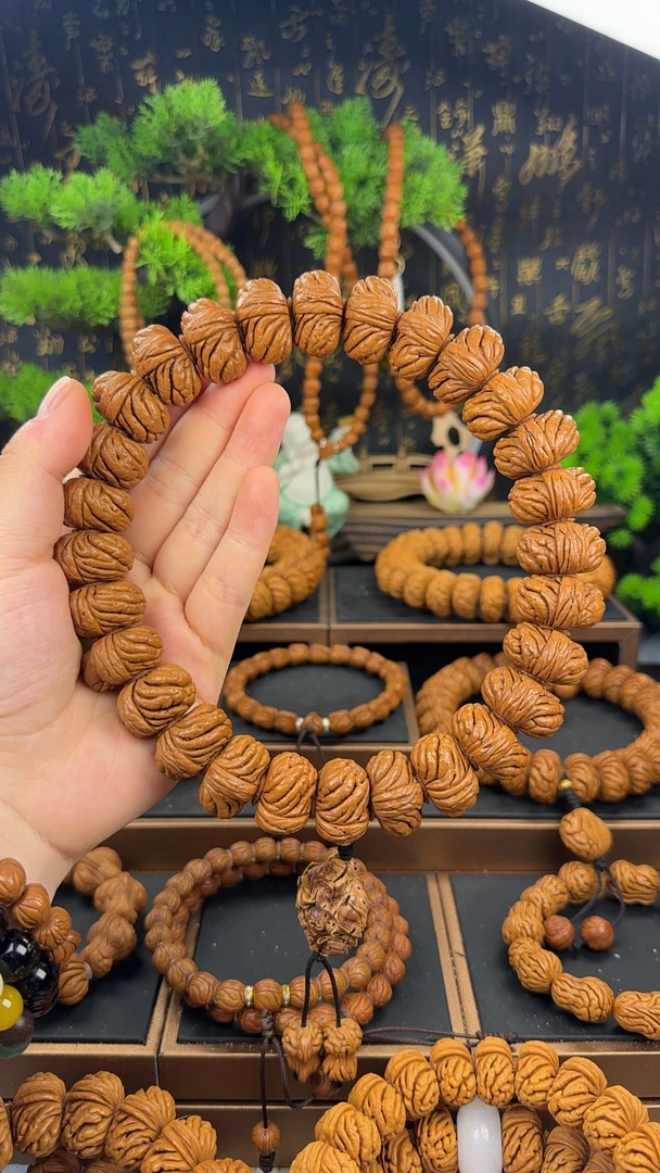 【正品】秦岭龙纹桃核手串五爪金龙五爪麒麟纹玉麒麟野生桃核手串