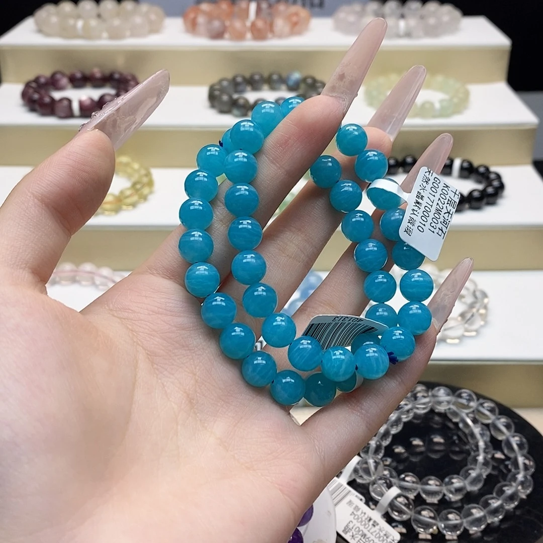 手串水晶未镶嵌天然天河石9