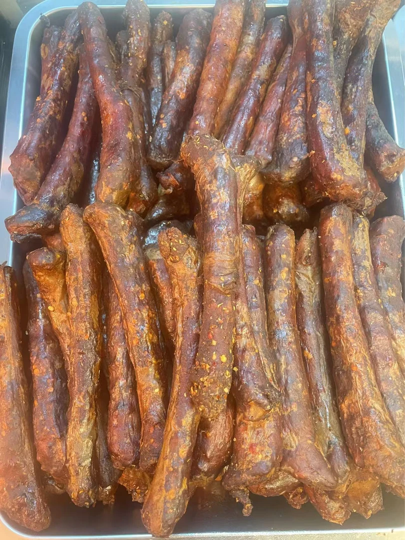 香辣风干鸡脖10根，自制风干脖