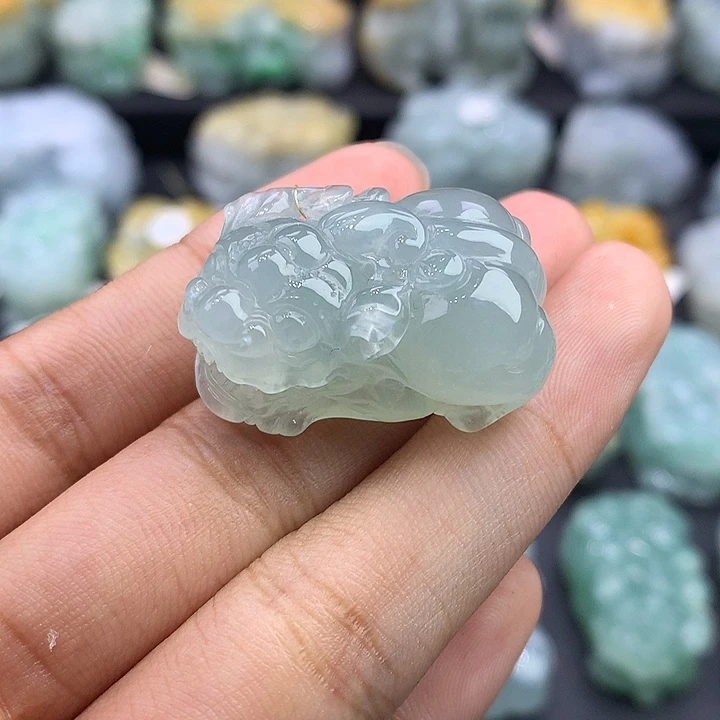 颈饰未镶嵌翡翠天然缅甸翡翠