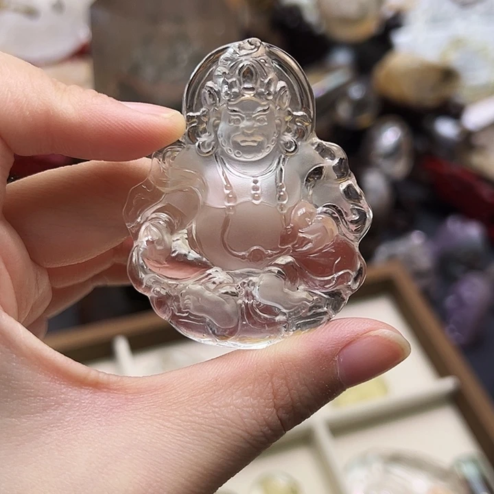 未镶嵌颈饰水晶白水晶全净体