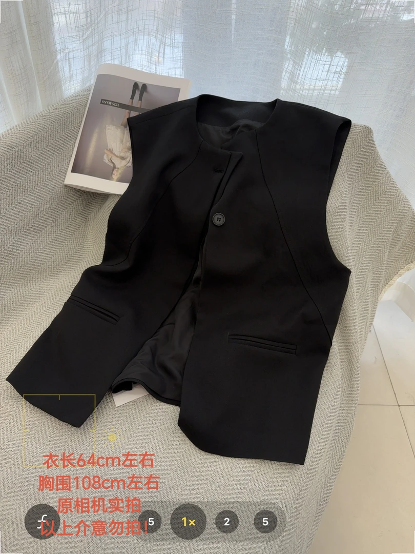 【大姐店】高级感圆领马甲