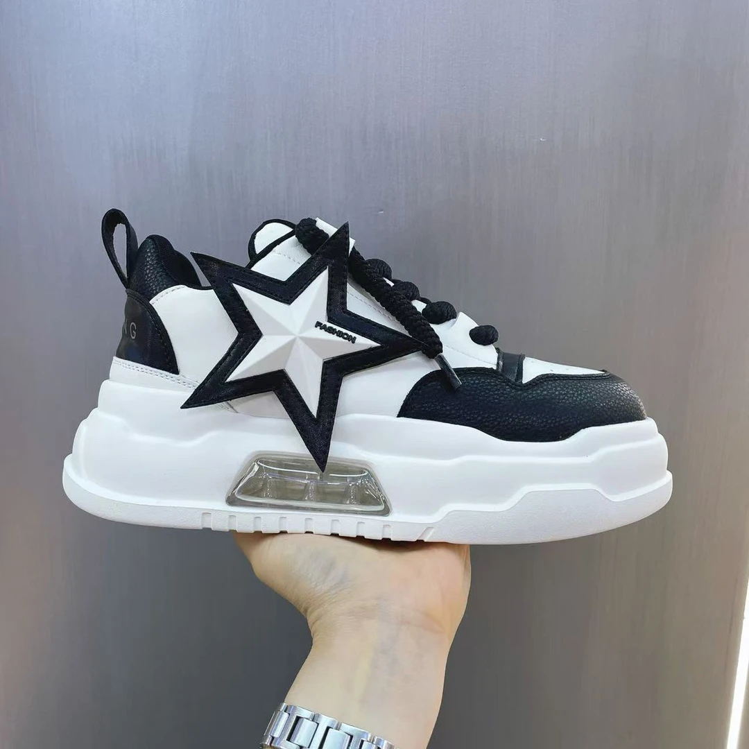 秋冬新款时尚潮流男士休闲鞋，五角星款