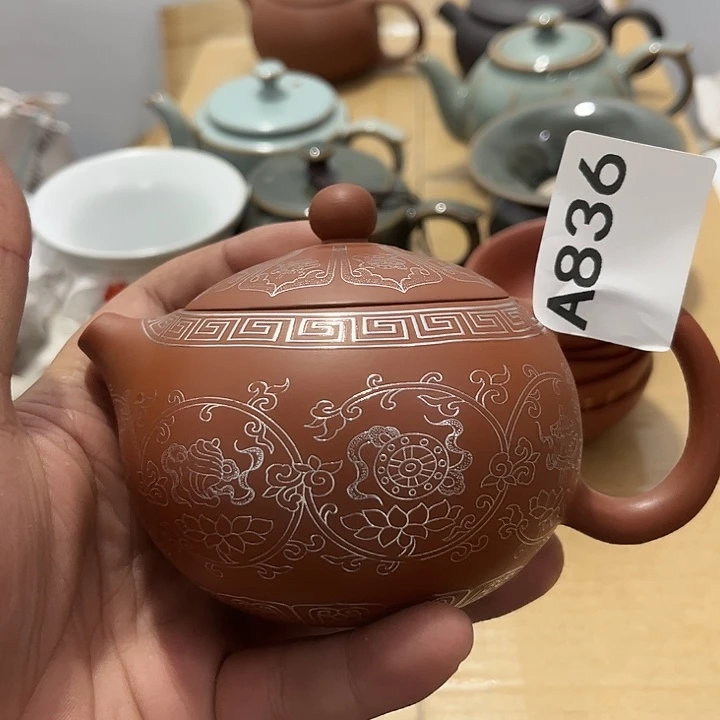 树***莓瓷片茶摆件工艺品摆件666