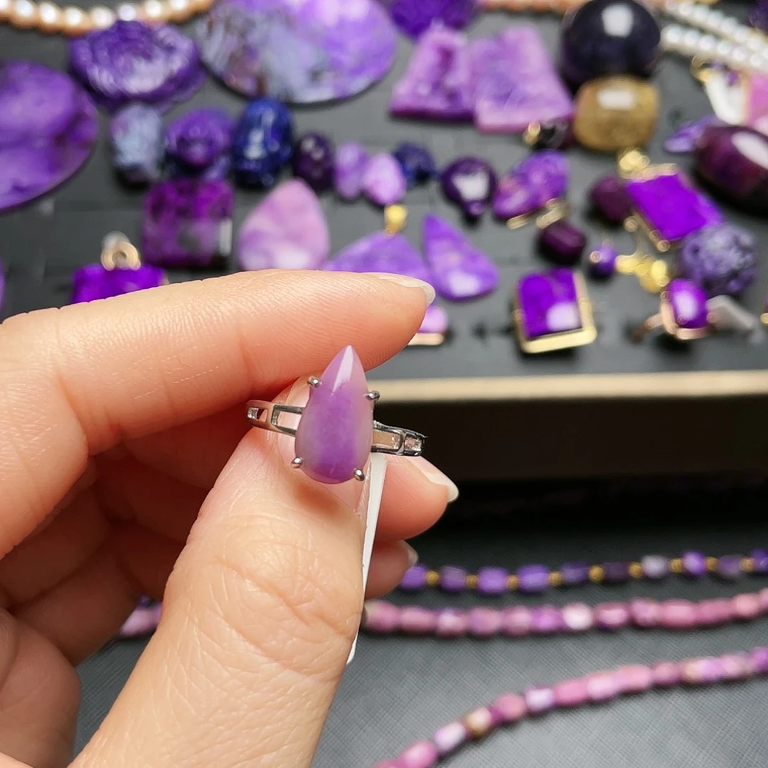 银S925镶嵌苏纪石（舒俱来）戒指