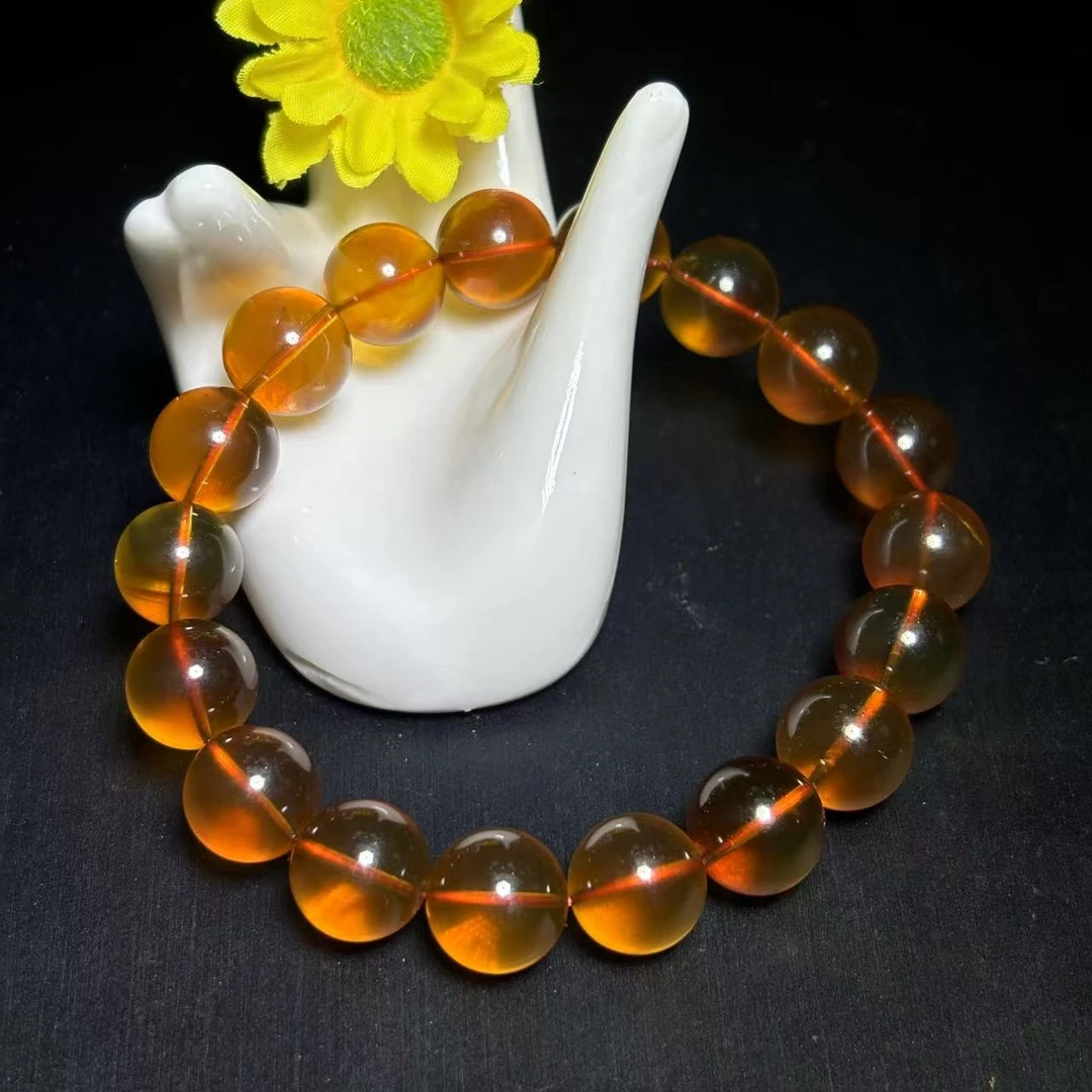 面面来财珠宝M2212-卡11卡12左右-琥珀九金离光灵草珀手串-配盒