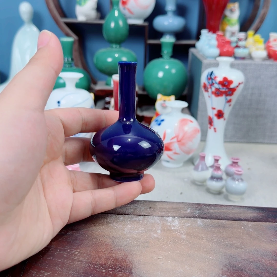 陶瓷手工小花器摆件