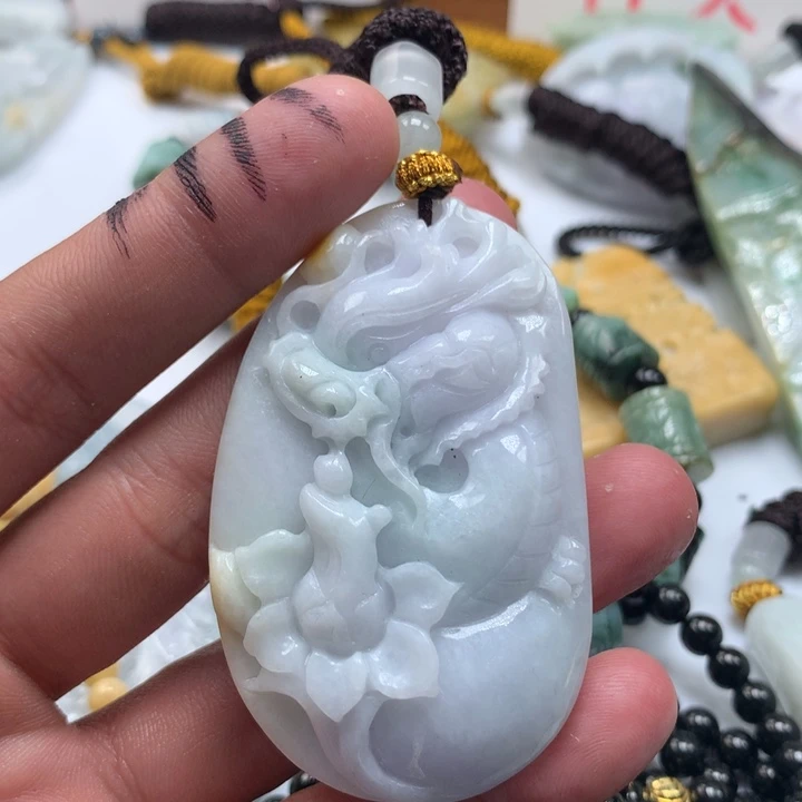 颈饰未镶嵌翡翠保真天然a货翡翠