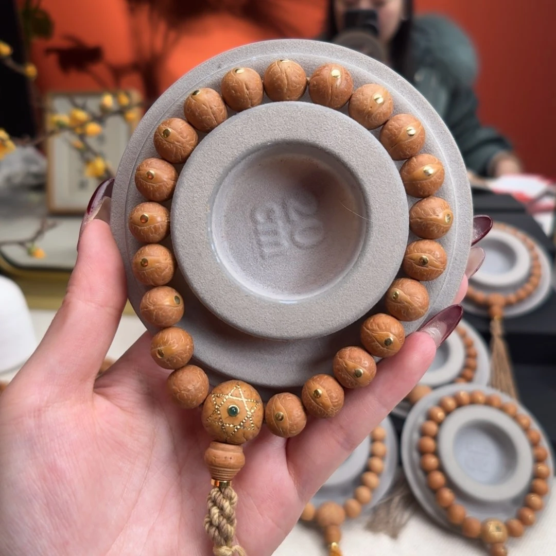 凤眼菩提手串12mm铁籽单圈铜钉新籽