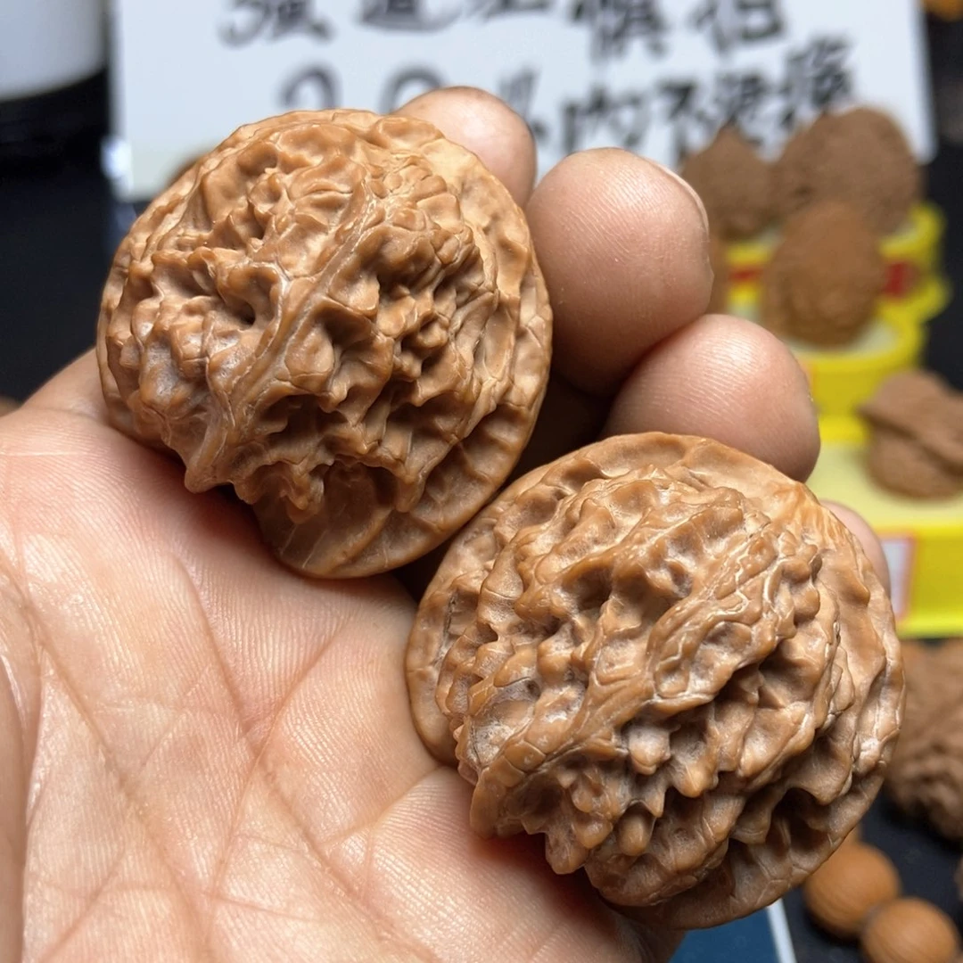 文玩核桃把件5***%苹果园狮子头