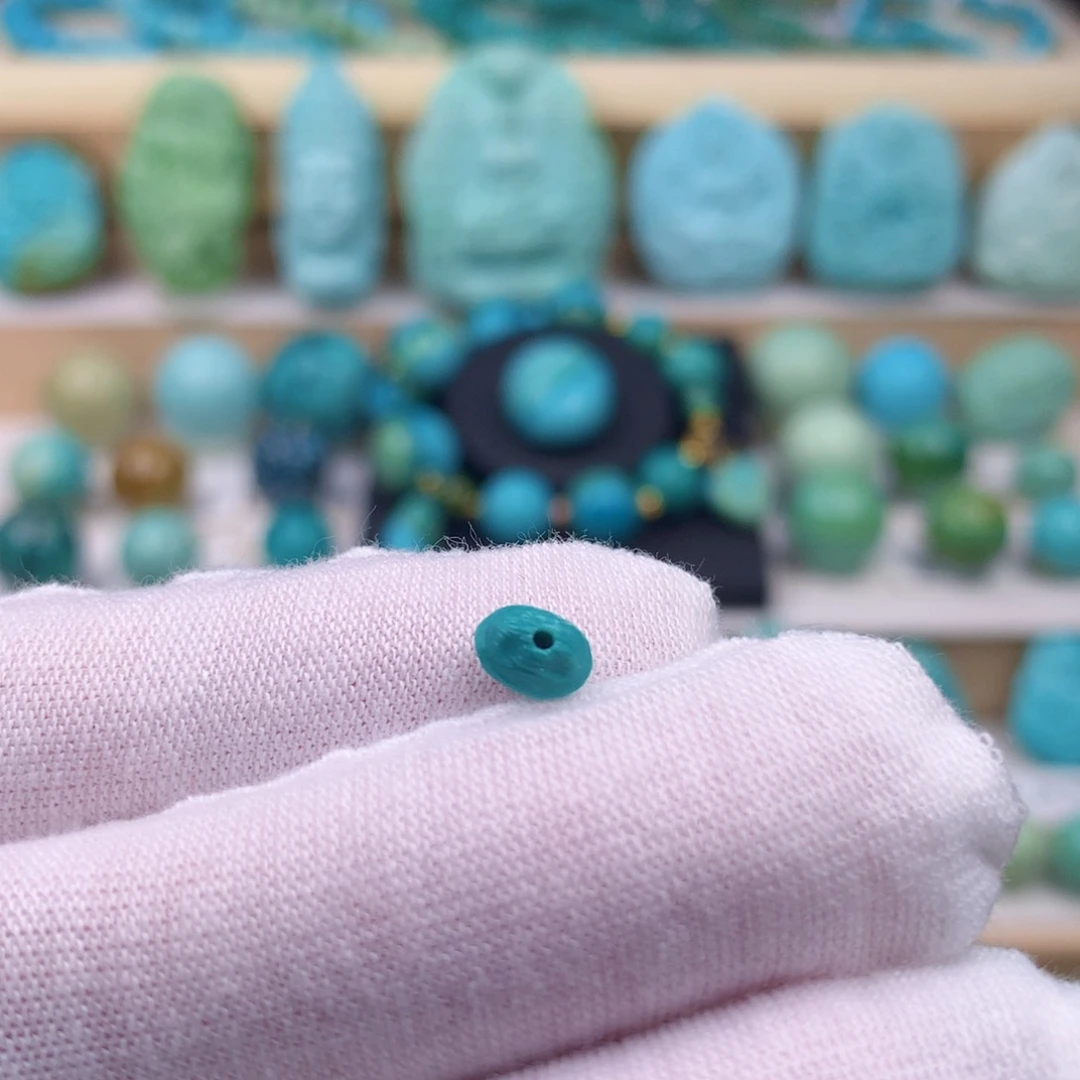 未镶嵌绿松石珠宝奇石卡6.4