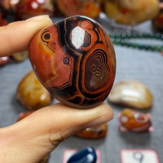 玛瑙/玉髓珠宝奇石未镶嵌典*静打孔不退不换