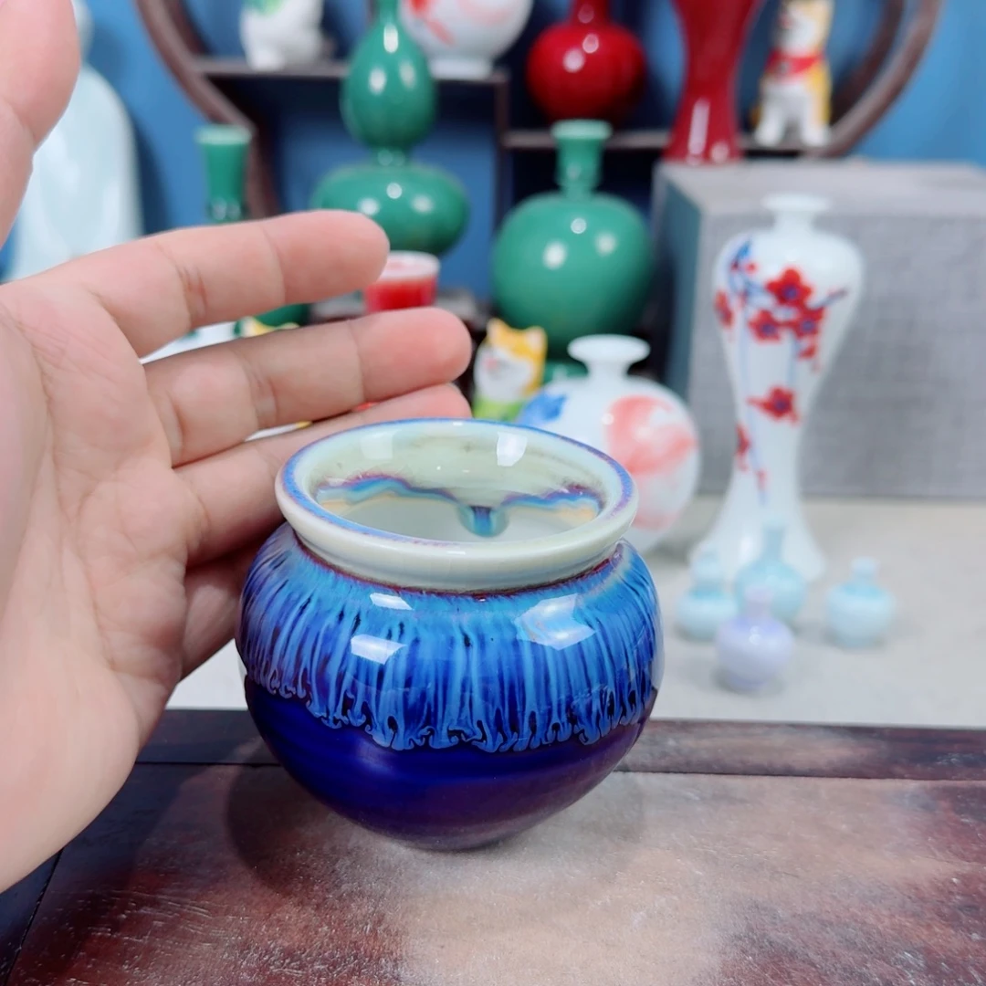 陶瓷手工小花器摆件