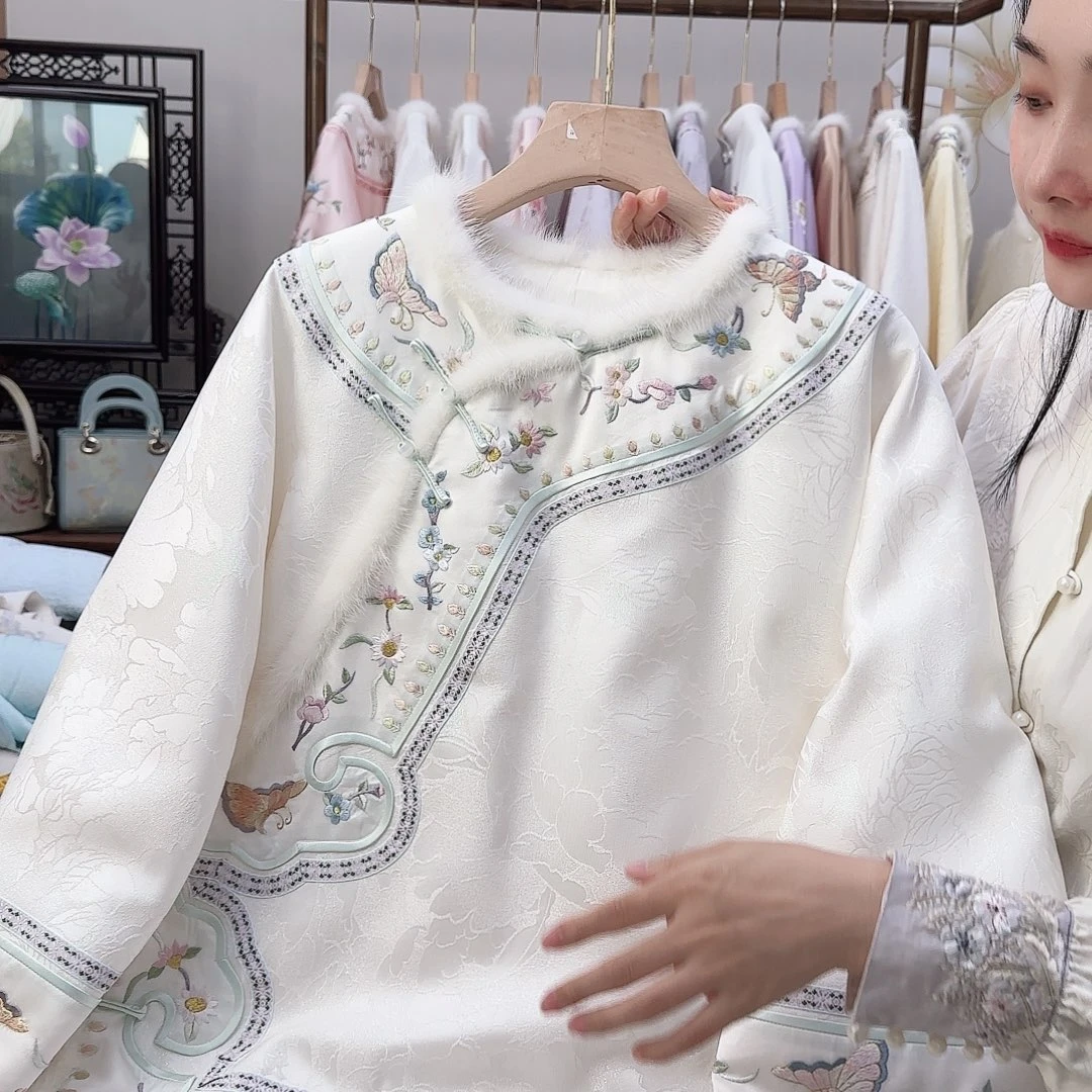刺绣17苏绣棉服胸围104