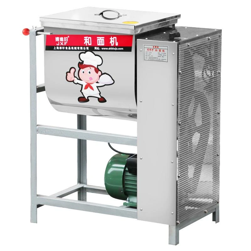 商用加厚不锈钢5/15/25公斤30/50斤电动和面机打面面粉搅拌揉面机