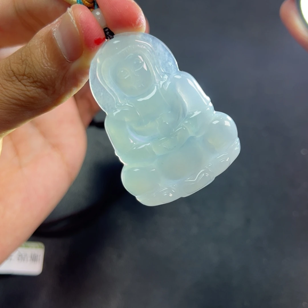 颈饰未镶嵌翡翠多样性拍一发一翡翠手工观音货头