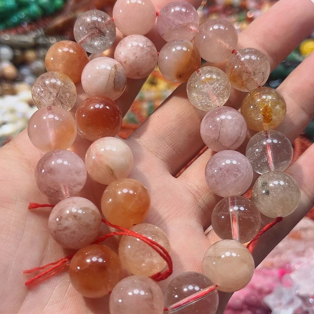玛瑙/玉髓合金珠宝半成品兔毛一条14mm一条