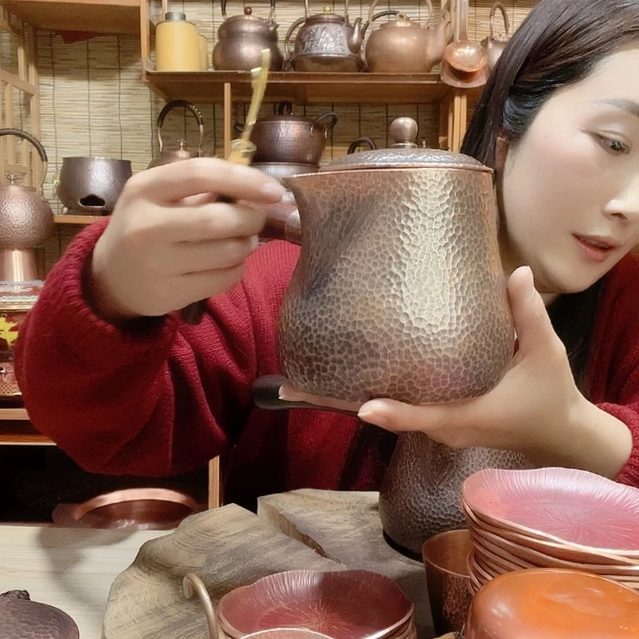 金属桓*紫铜酸枝➕盖子➕壶叉