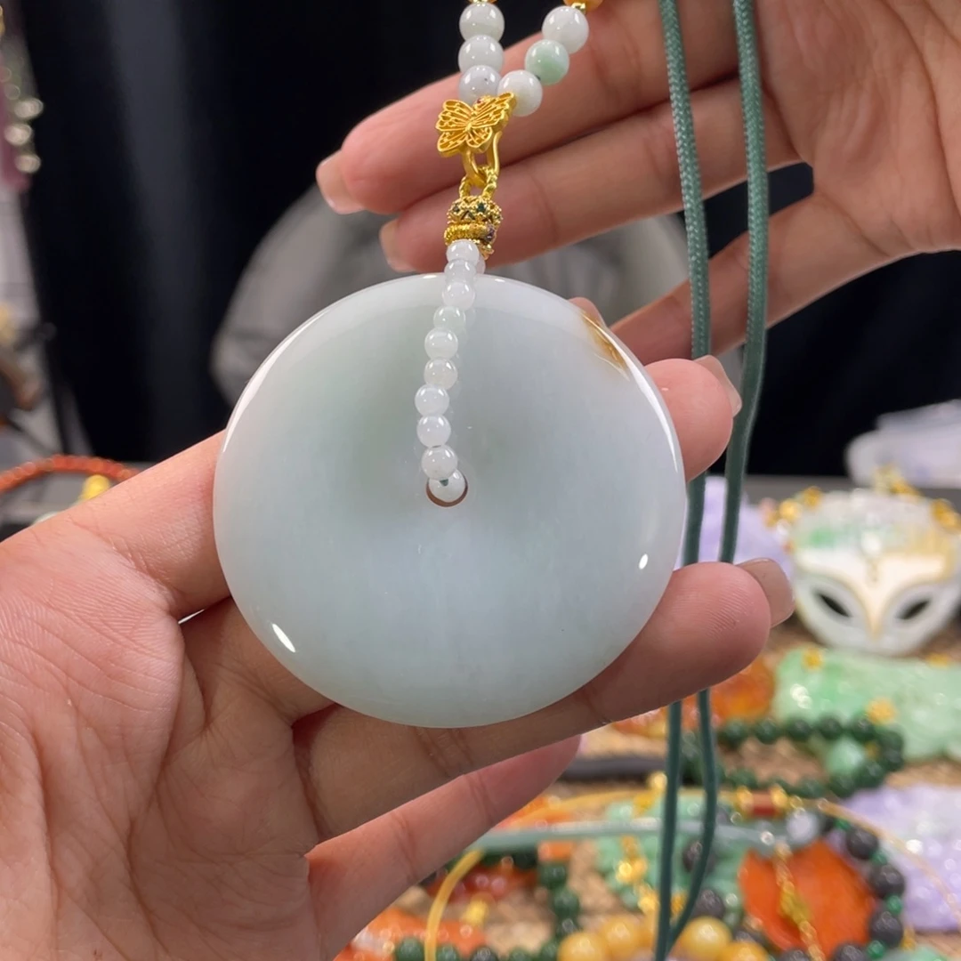 翡翠颈饰未镶嵌代编织