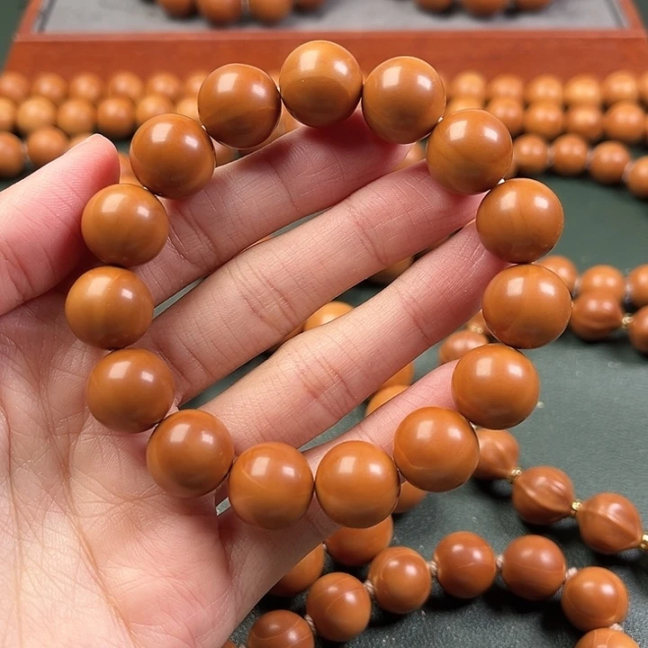 手串橄榄核正圆光珠精品