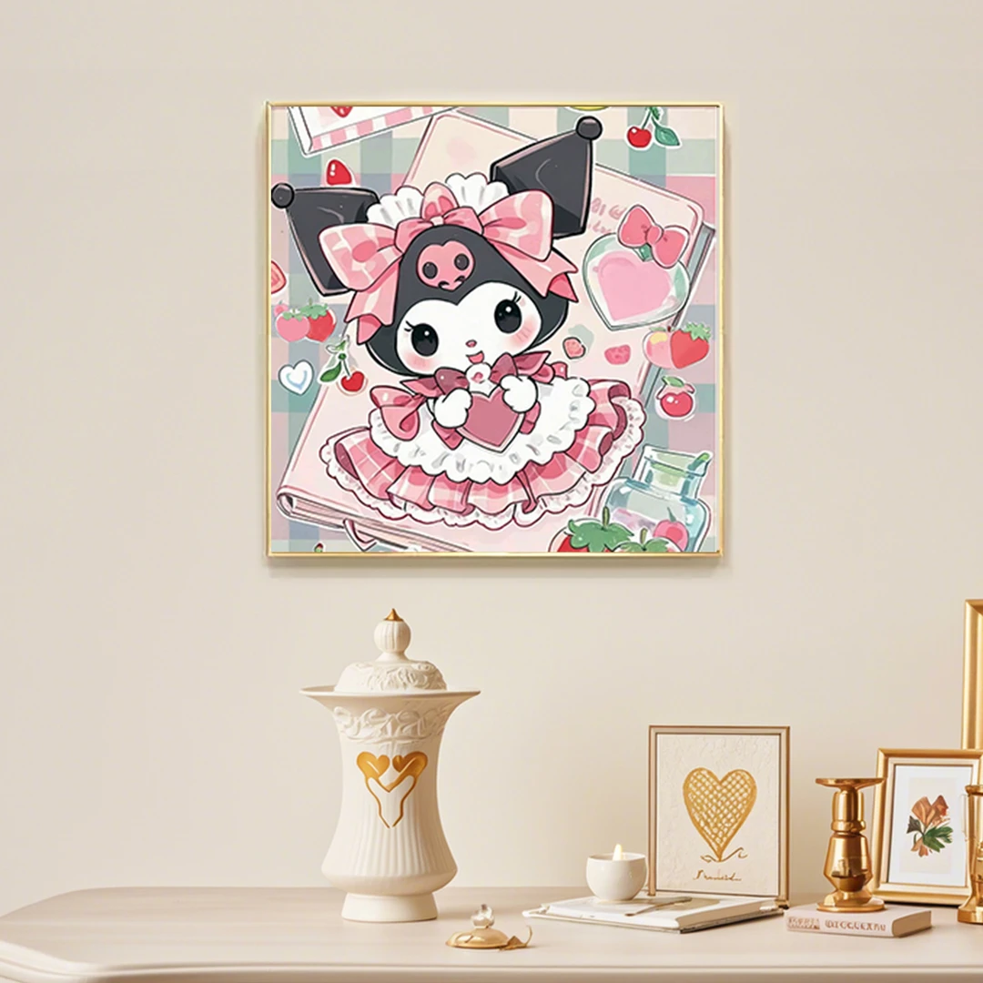 【新疆长绒棉双纱棉】7244库洛米十字绣大格40x40cm满绣26色无勾边