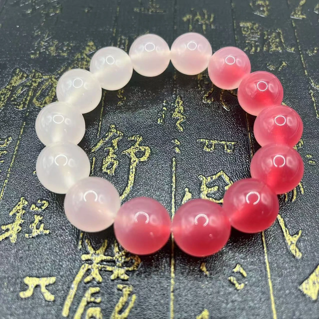 非金属树脂手链 老款变色血沉宝冰料血疗紫外线变色手串