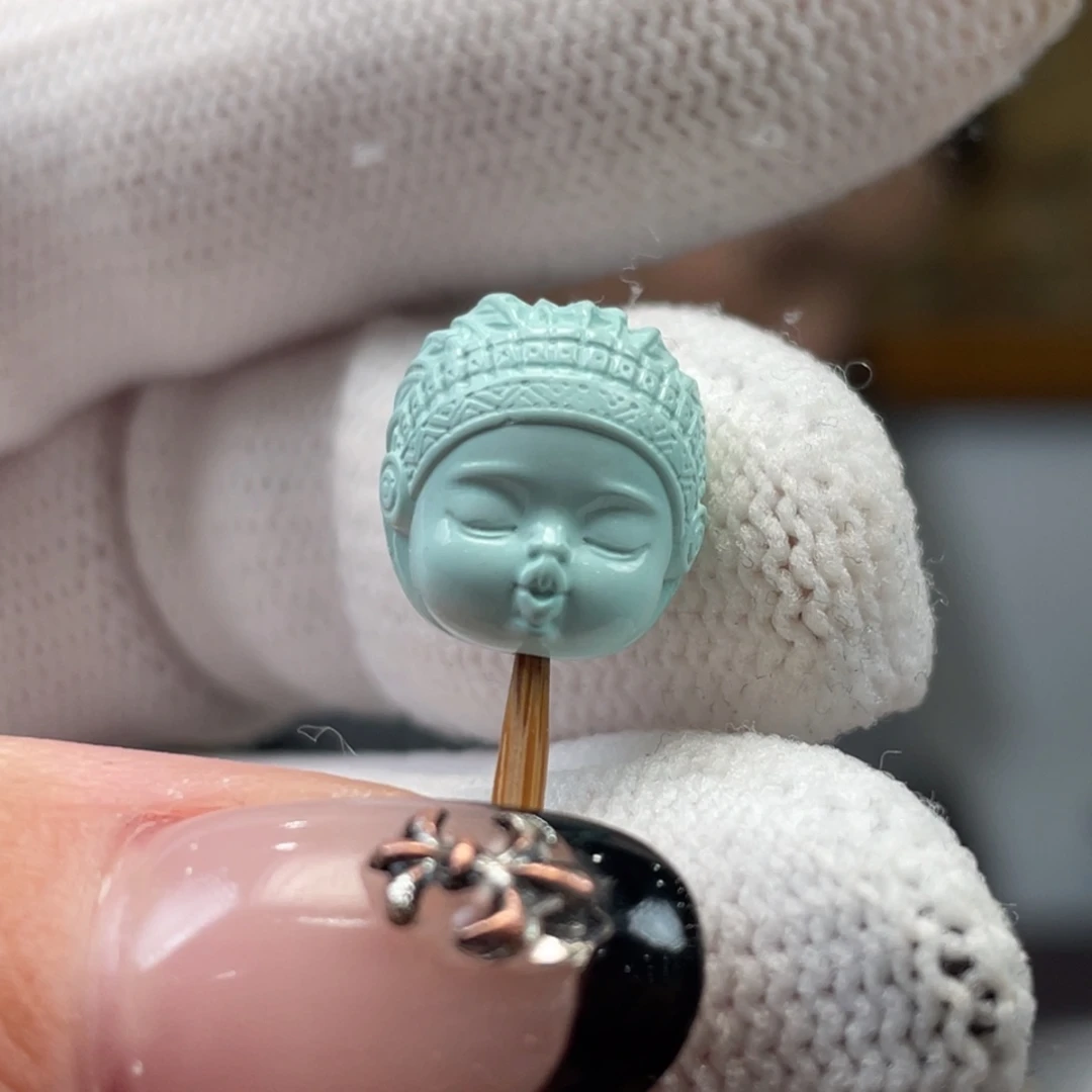 绿松石未镶嵌挂件